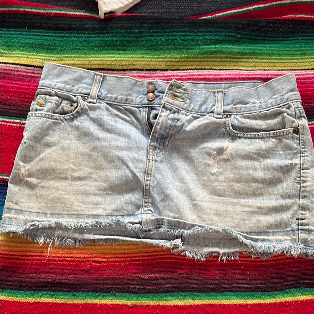 Abercrombie & Fitch Denim with Embroidered Logo